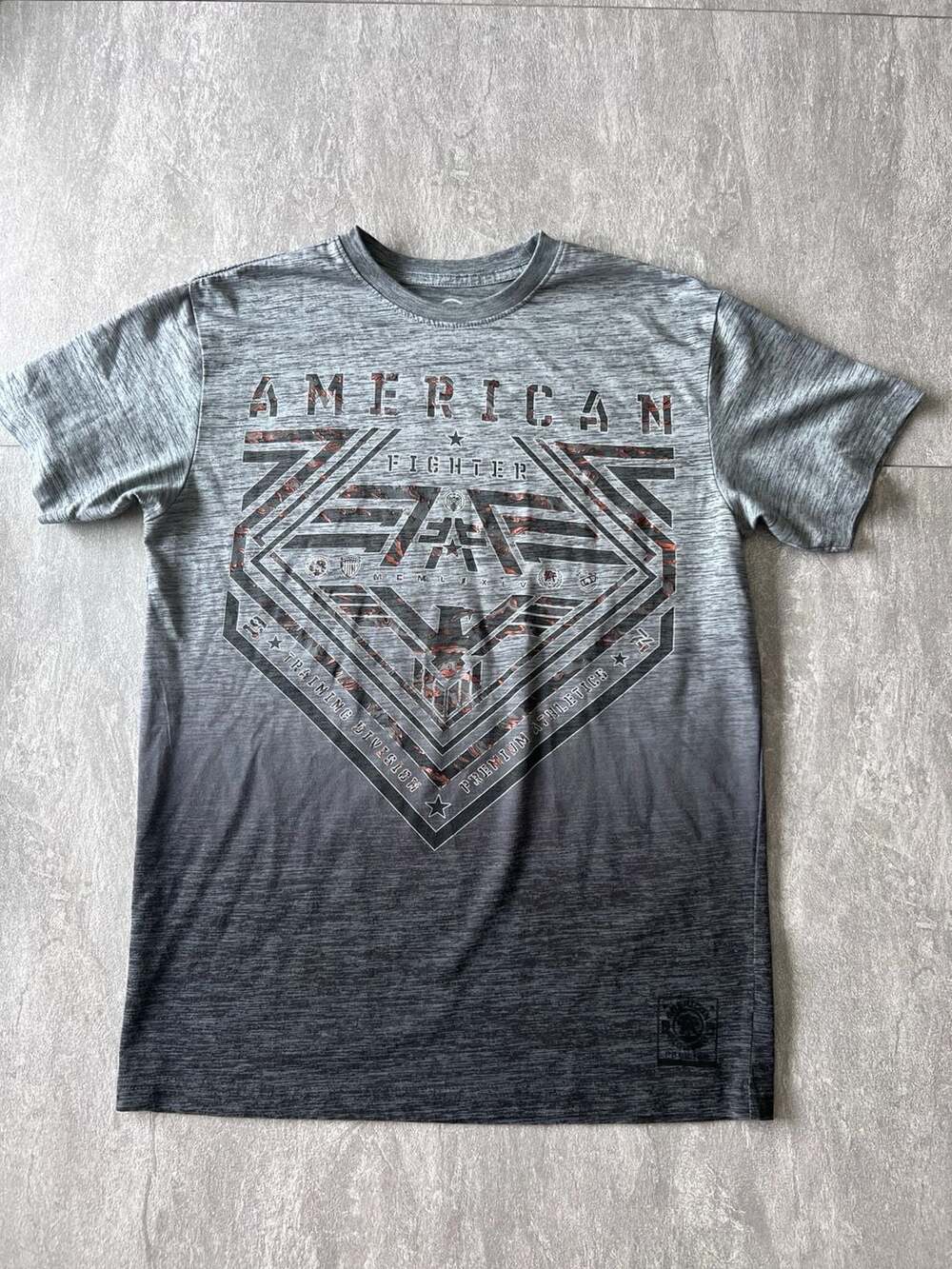 American Fighter Perkins T-Shirt - Men's Graphic T-Shirts in Heather Grey Multi